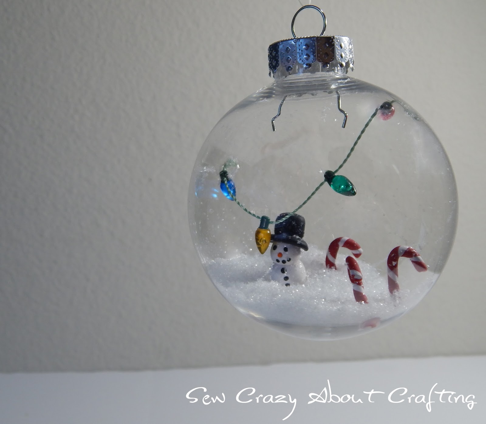 Sew Crazy About Crafting DIY Snow Scene Ornaments