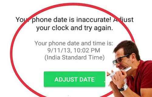 حل مشكلة التوقيت الخاطئ في واتس اب Whatsapp Error Phone Date شروحات