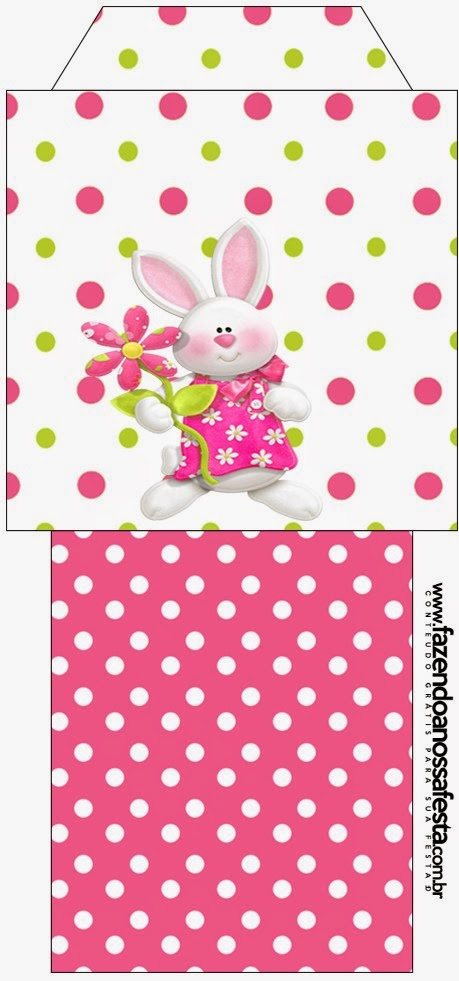Pascua en Rosa: Imprimibles Gratis para Fiestas. Para bolsita de té.