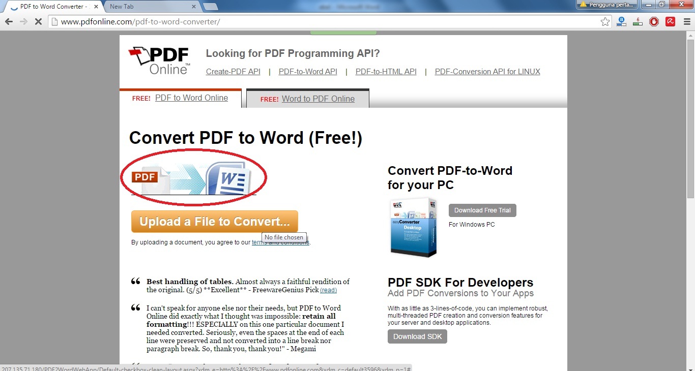 Cara Merubah PDF ke MS Word Dengan Mudah dan Cepat Panduan Belajar Ms