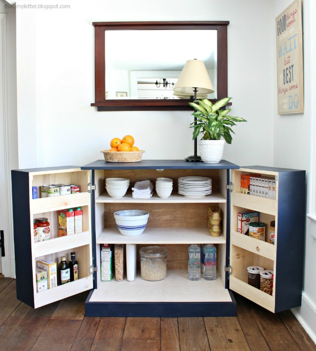 That s my letter diy freestanding kitchen pantry cabinet