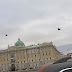 С территории Кремля вылетели два военных вертолета с неизвестным грузом