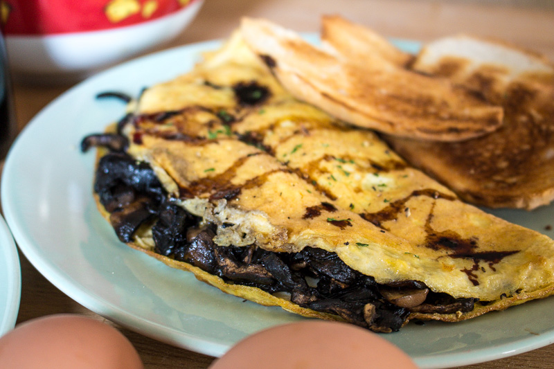 Svelte salivations Portobello Mushroom Mania Two Ways with Eggs for