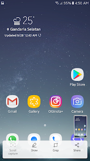 Tampilan setelah Update Android Nougat 7.0 pada Samsung A5 2017 Tampilan setelah Update Android Nougat 7.0 pada Samsung A5 2017