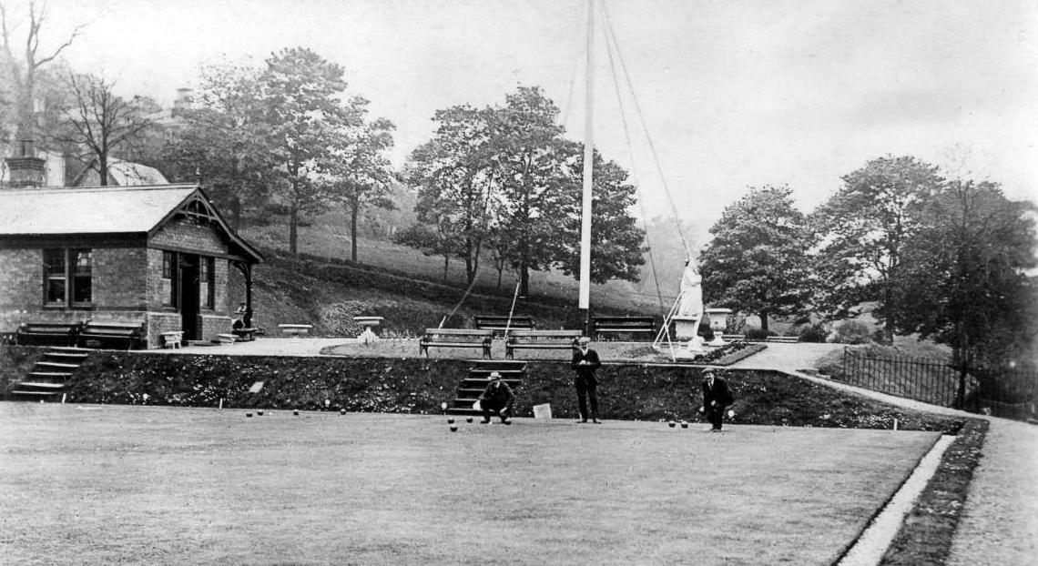 Tour Scotland Old Photograph Birkmyre Lawn Bowling Green Port Glasgow