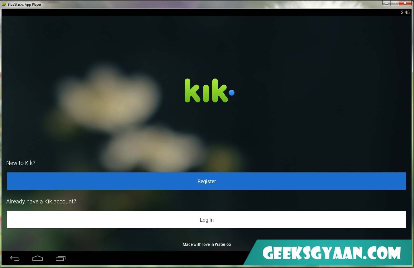 kik on computer kik on computer