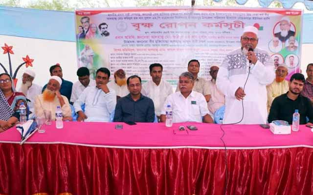 Inauguration of Islampur Noarpara plantation program ইসলামপুরে নোয়ারপাড়ায় বৃক্ষরোপন কর্মসুচীর উদ্বোধন