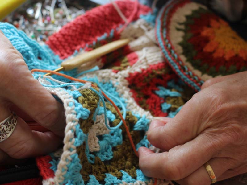 Knitting and crochet and retreats Knitting and crochet