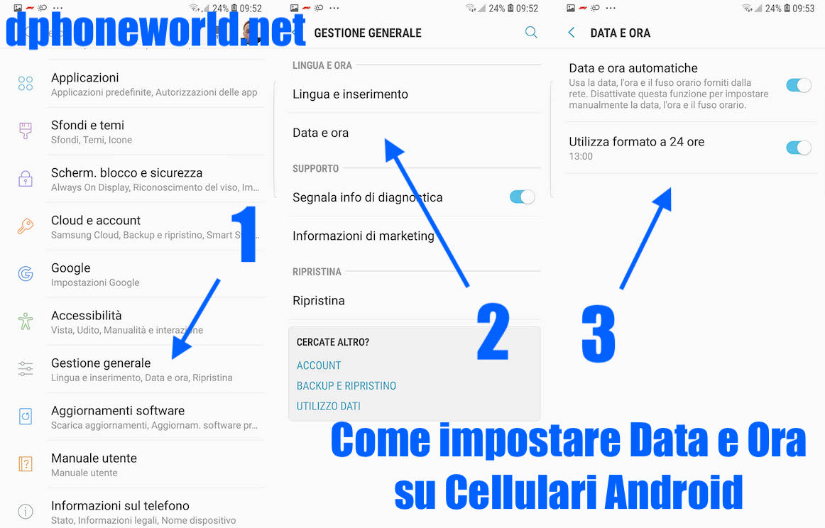 Impostare Ora e Data sul Cellulare, Come si fa?
