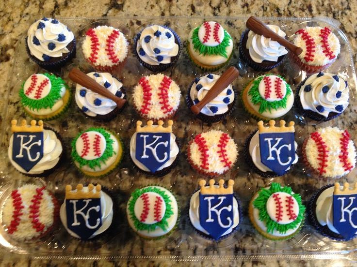 KC Royals Cupcakes