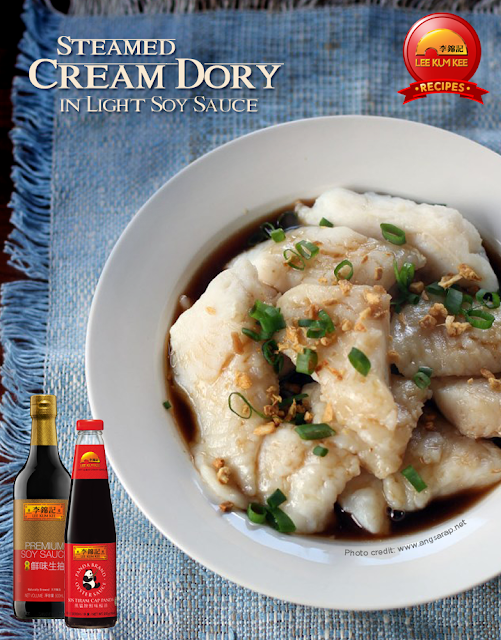 Steamed Cream Dory in Light Soy Sauce Recipe