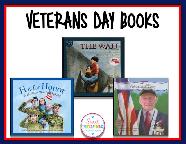 Looking for Veterans Day activities? I've given you some great resources which include, books, a video, QR Codes about US symbols and more...