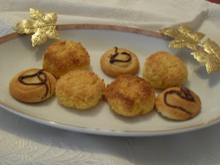 Receta de galletas de coco y de mantequilla.