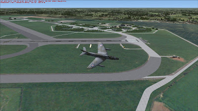 Hawker Hunter over RAF Marham RAF Marham