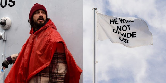 Shia LaBeouf Moved Anti-Trump Protest to Secret Location