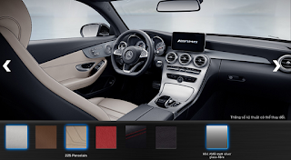 Màu nội thất Mercedes AMG C43 4MATIC 2017 Nội thất Mercedes AMG C43 4MATIC 2017 màu Vàng Porcelain 225