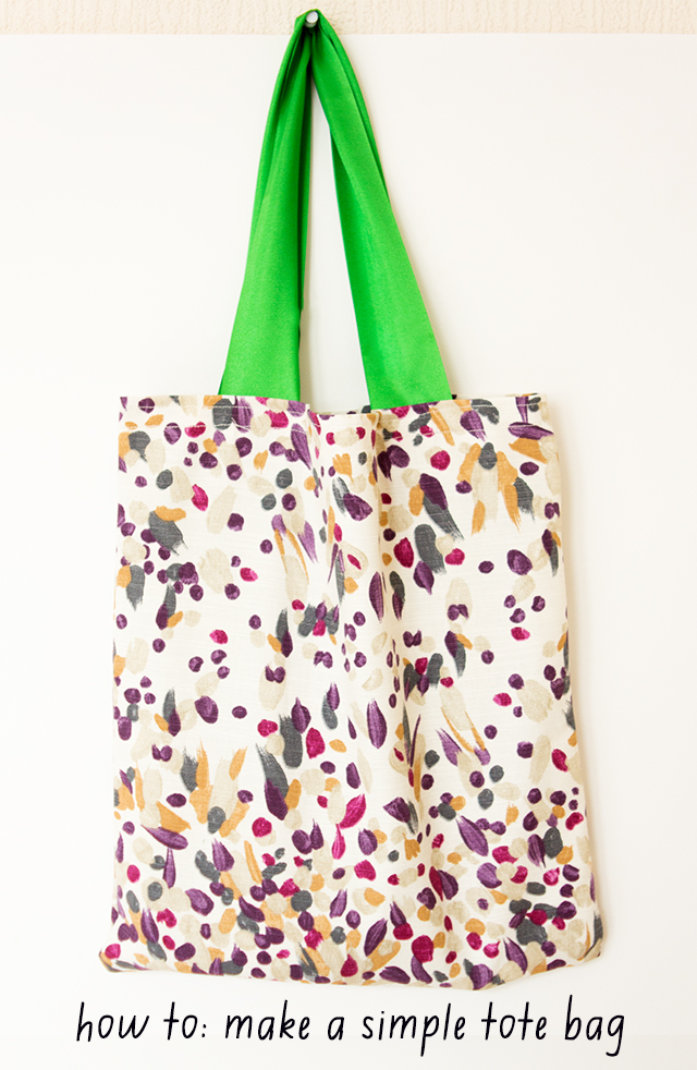 learn how to make a simple tote bag how to make a tote bag from mommy ...