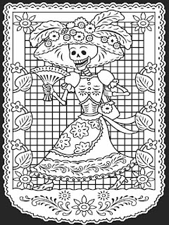 Skull mandala coloring pages - Day of the dead mandala - Coco disney pixar coloring pages