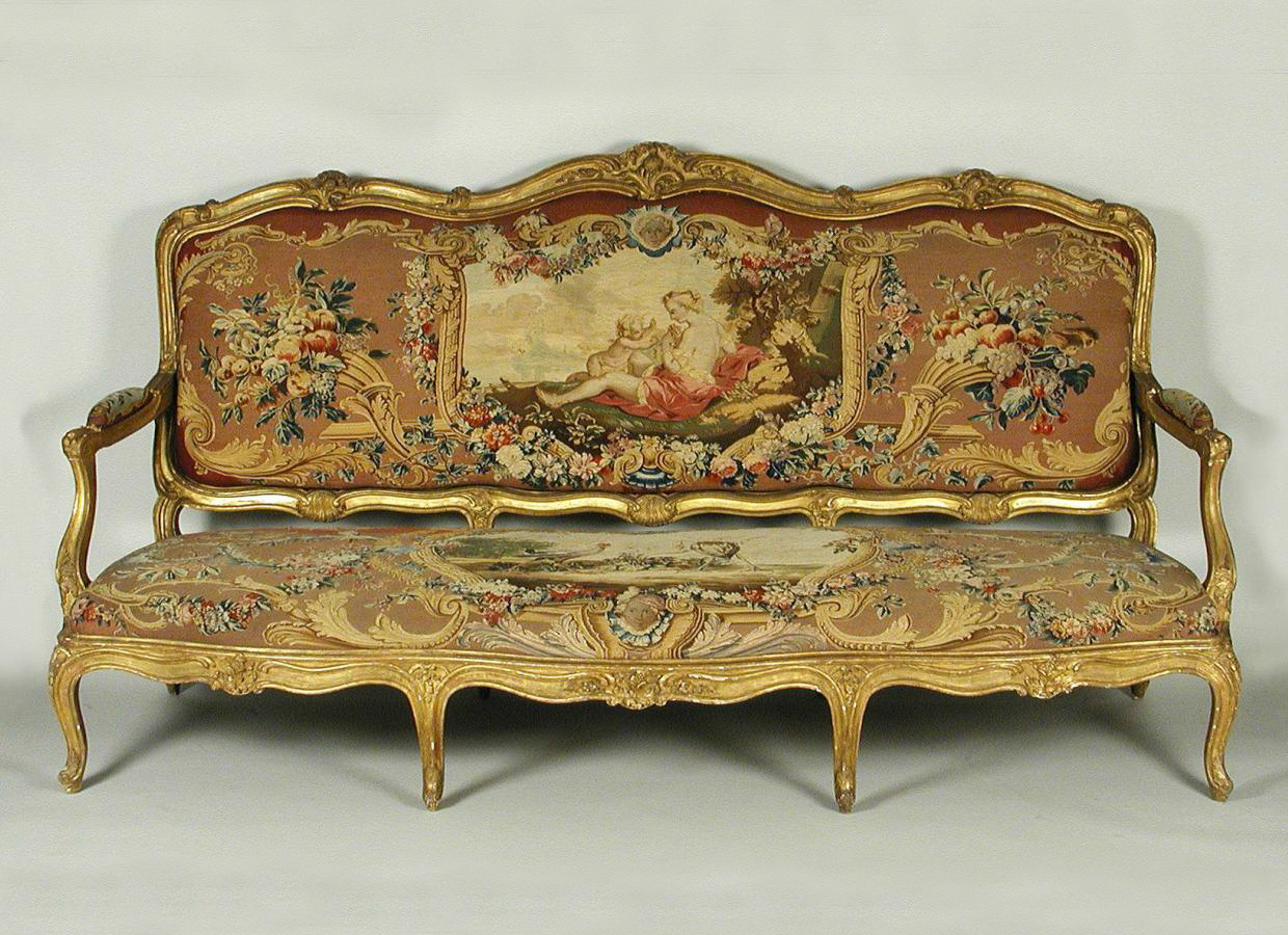 Eye For Design Decorating With French Tapestry Upholstered Settees