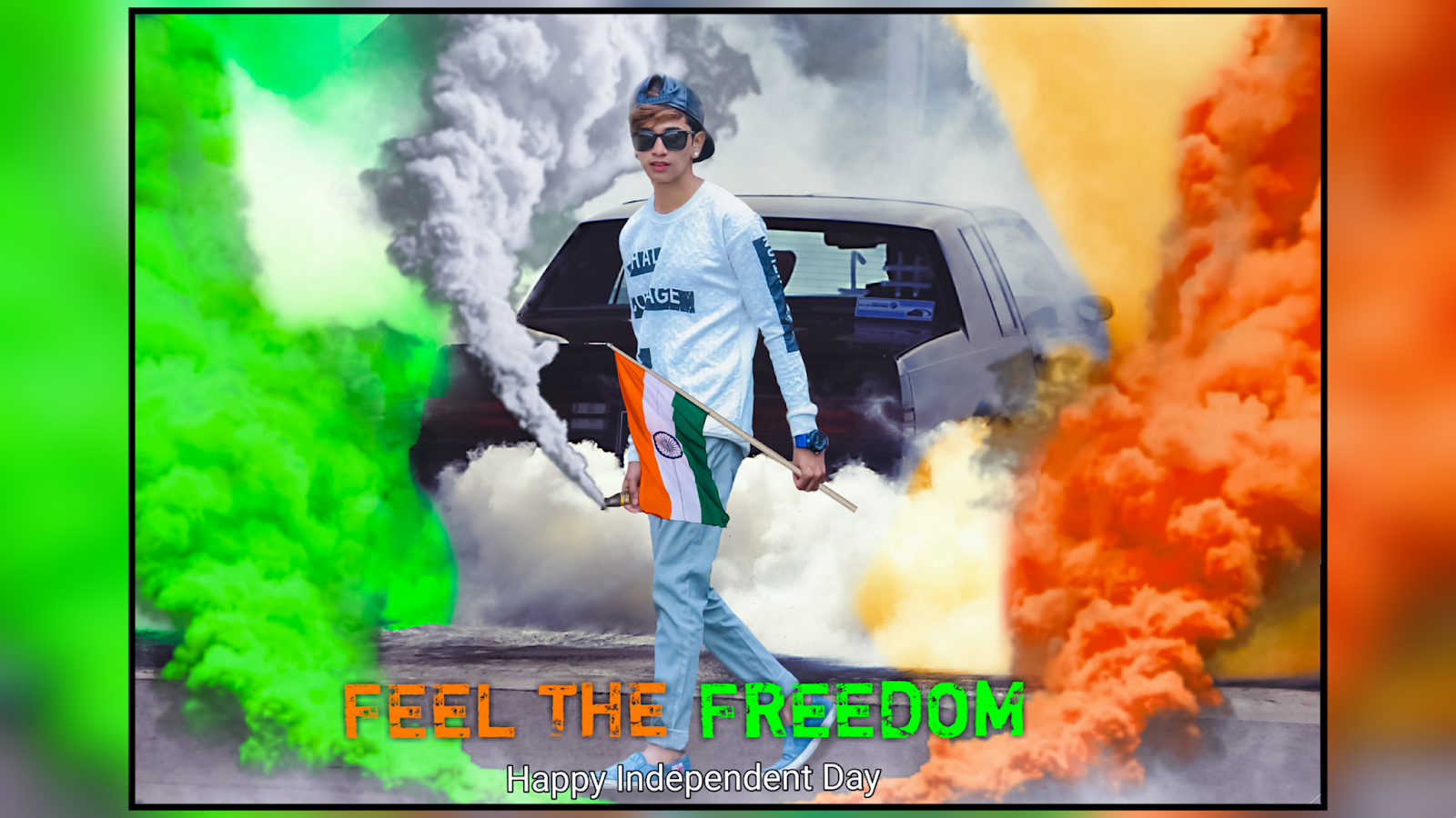 Smoke Bomb Effect Independence Day Special Photo Editing 15