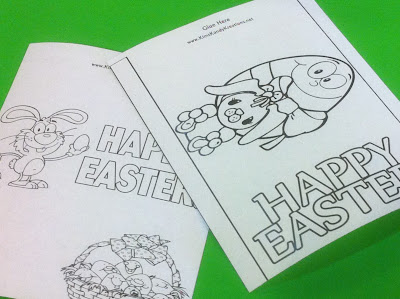 Easter Candy Bar Wrapper Coloring Page