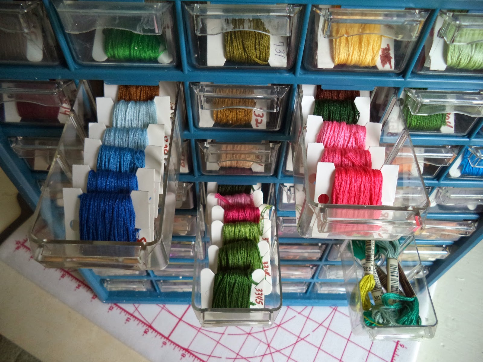 Life at Meadowcreek: New Embroidery Floss Storage