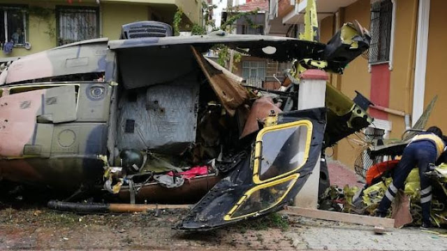 helikopter düştü helikopter düştü