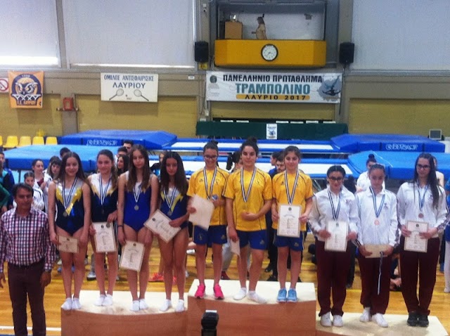 Δύο Χρυσά στο Πανελλήνιο πρωτάθλημα τραμπολίνο για τον Παλμό Καβάλας 
