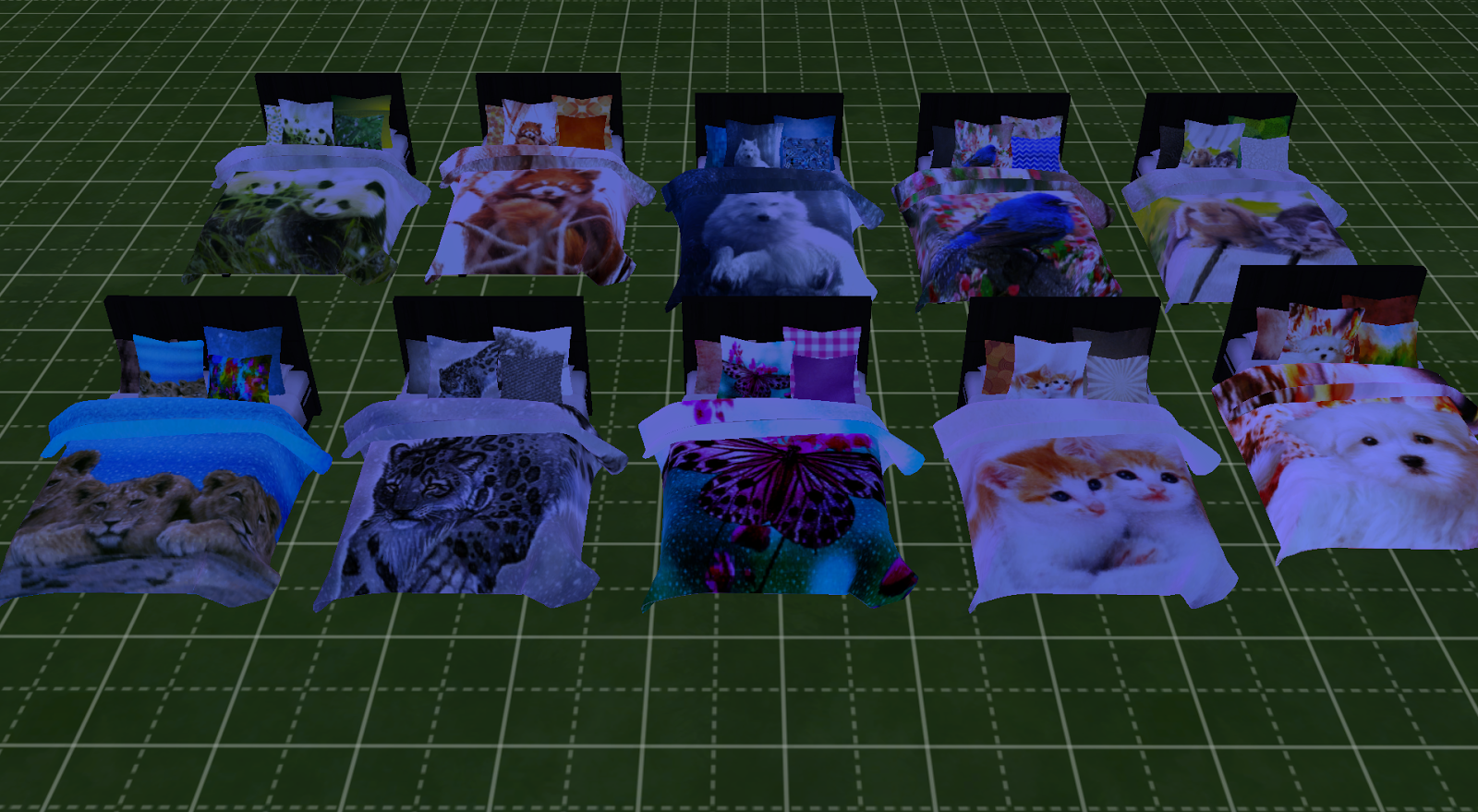 Animals Bed Blankets & Pillows Recolors DarkiieSims4
