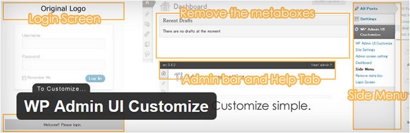 WP Admin UI Customize plugin