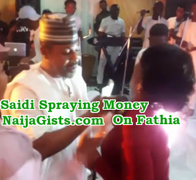 saidi balogun spraying money fathia balogun