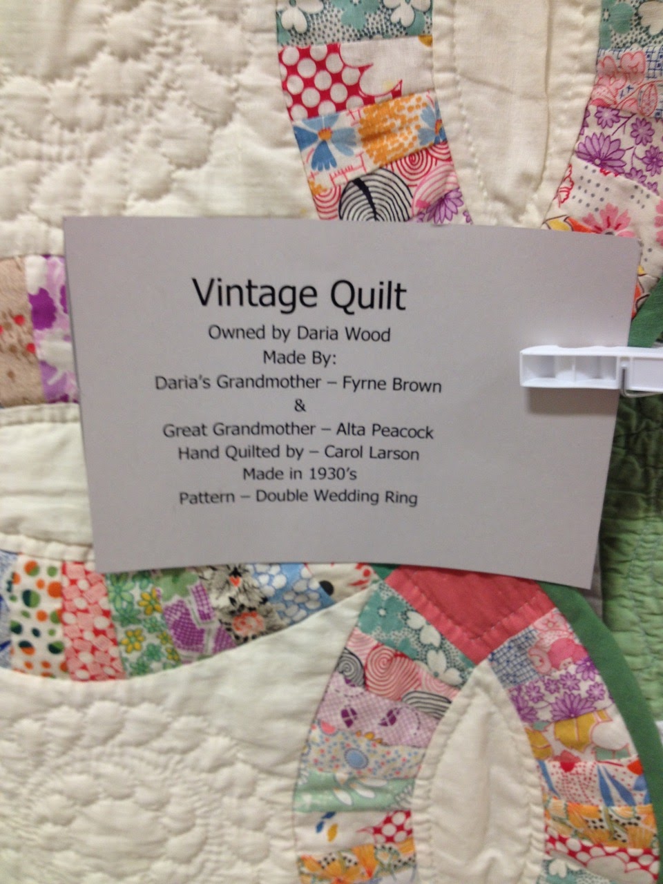 Vintage Quilt Double Wedding Ring