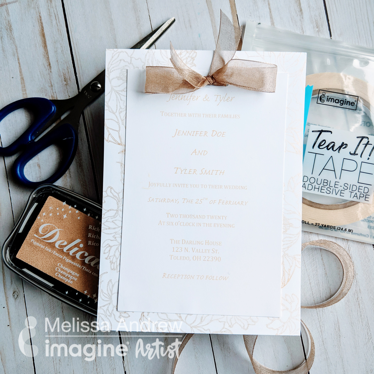 Melissa Made DIY Wedding Invitations Imagine