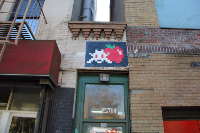 Mosaic Street Art By Space Invader On The Streets Of New York City, USA. 7