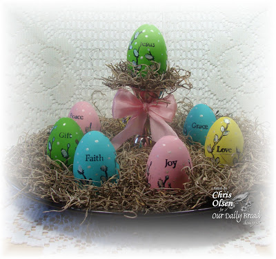 Easter New Life Egg Centerpiece | Twinkles Glow with Stamps