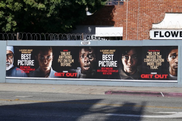Get Out Oscar nominee street posters Get Out Oscar nominee street posters