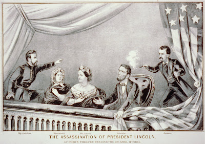 Currier and Ives engraving of the Lincoln assassination