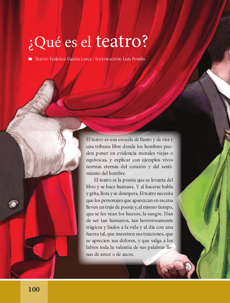 ¿Qué es el teatro? - Español Lecturas 6to 2014-2015 