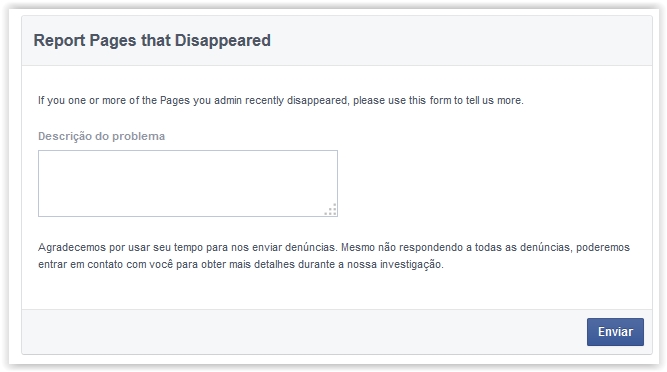 Publicações sumiram após reativar conta no Facebook