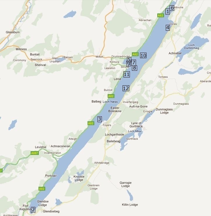 LOCH NESS MONSTER: RECENT SIGHTINGS LOG