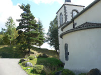Kerk in Queuille, nabij Les Anzices in de Puy-de-Dôme