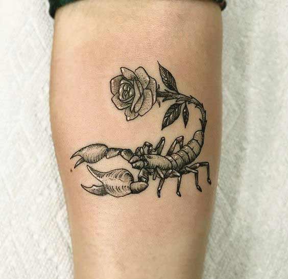 girly scorpion tattoos