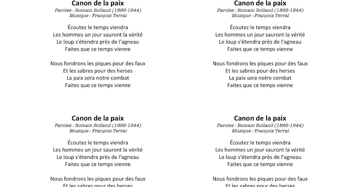 DO la puce Le canon de la Paix