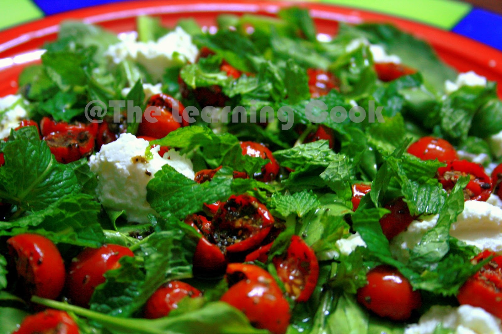 The Learning Cooks Nigella Lawson's Slow Roast Tomatoes, Goat's Cheese & Mint Salad A Perfect