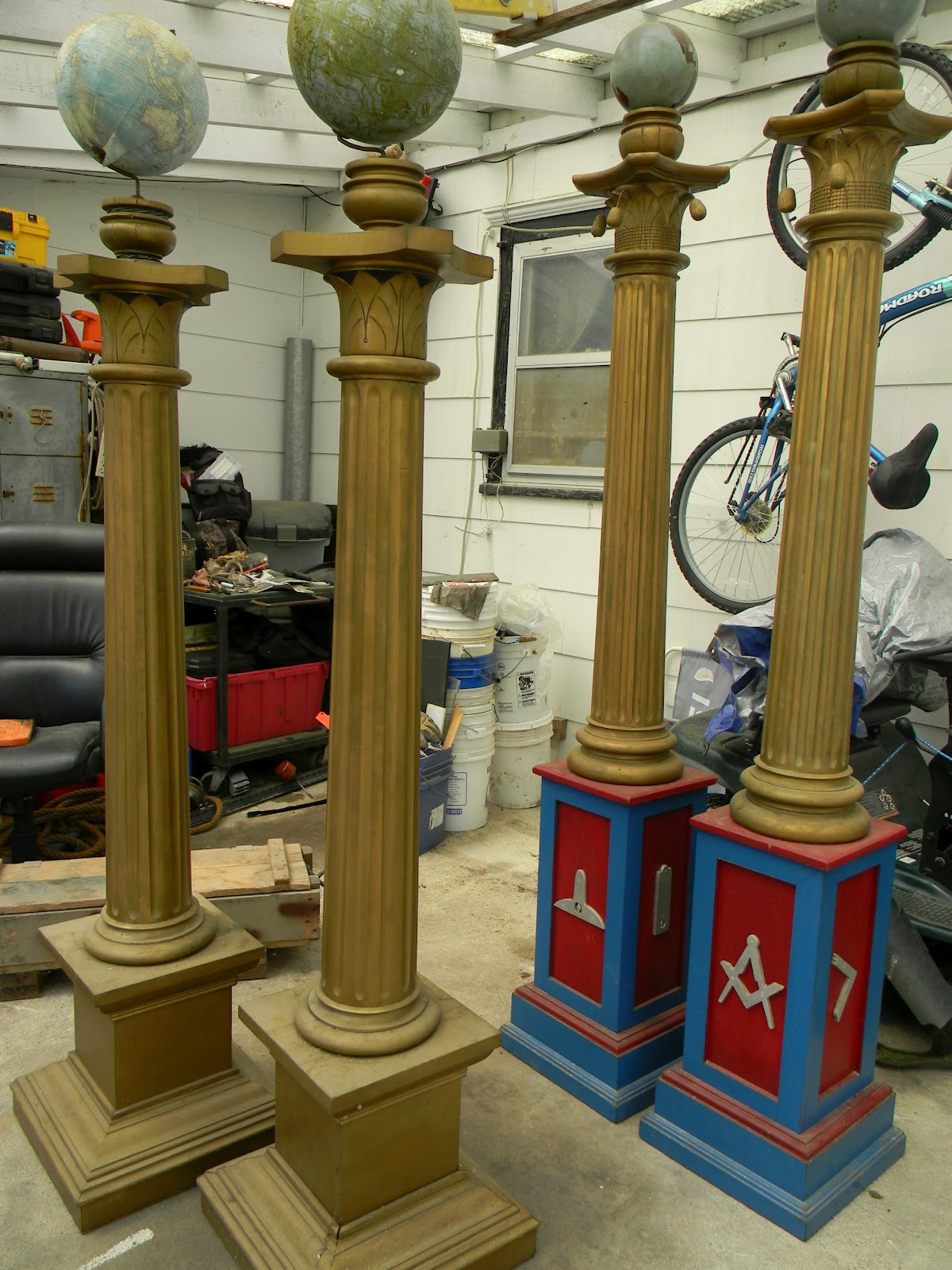 Forever Decorating! The Rest Of The Story...on our Pillars!