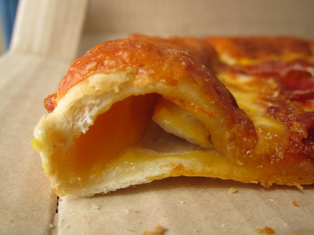 Review Pizza Hut Grilled Cheese Stuffed Crust Pizza Brand Eating