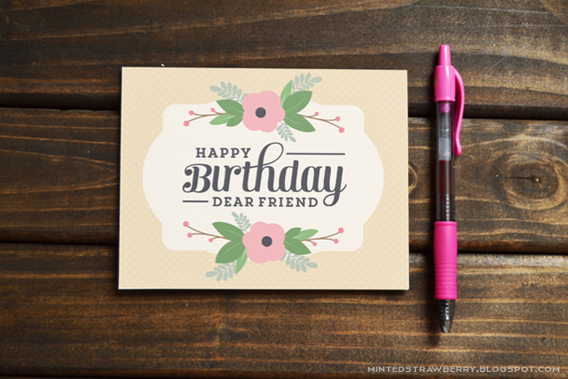 Card Floral Free Printables