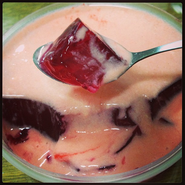 Thajoia Gelatina com calda de Whey Receita Proteica