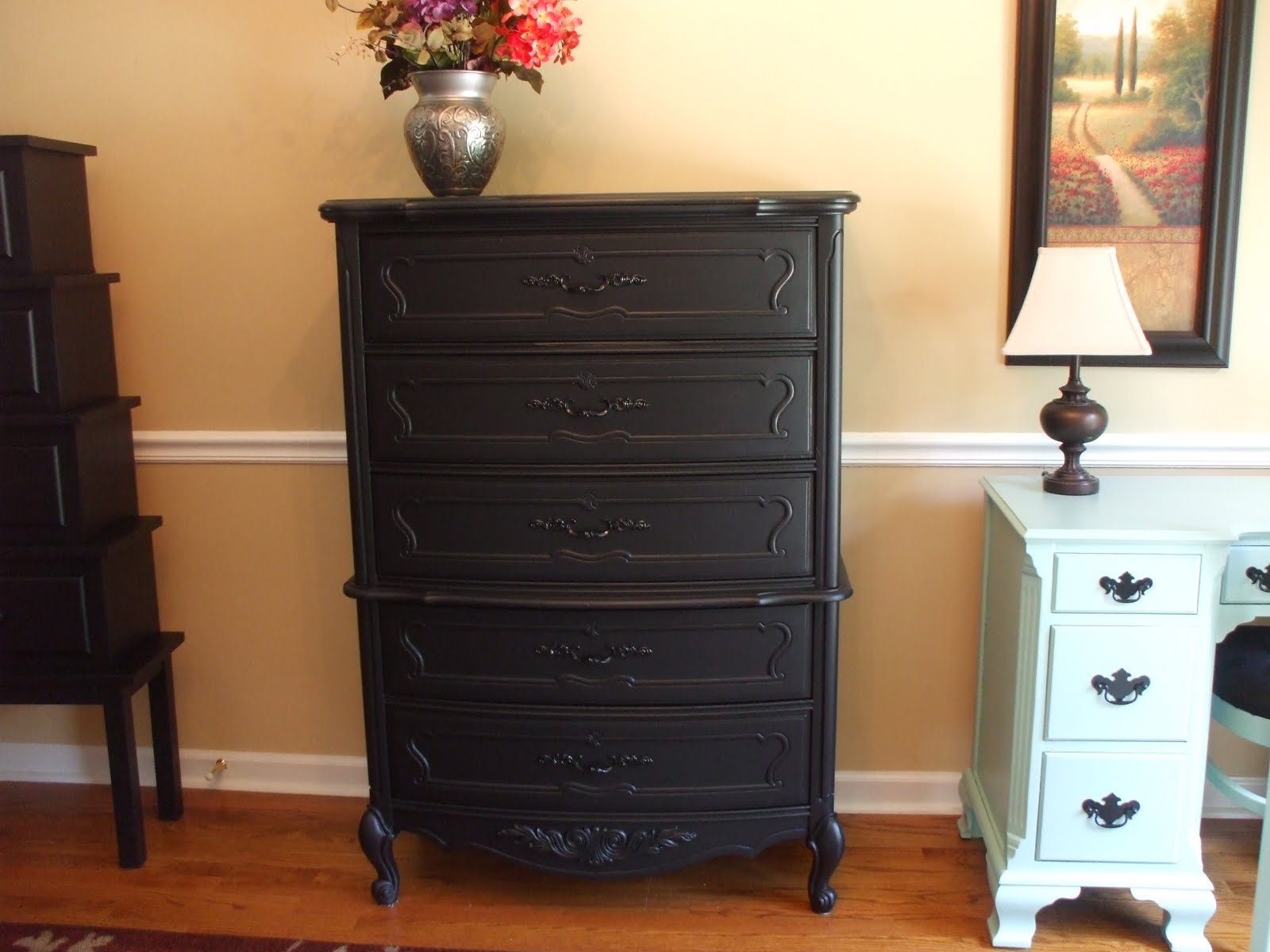 old wood, new paint BLACK FURNITURE
