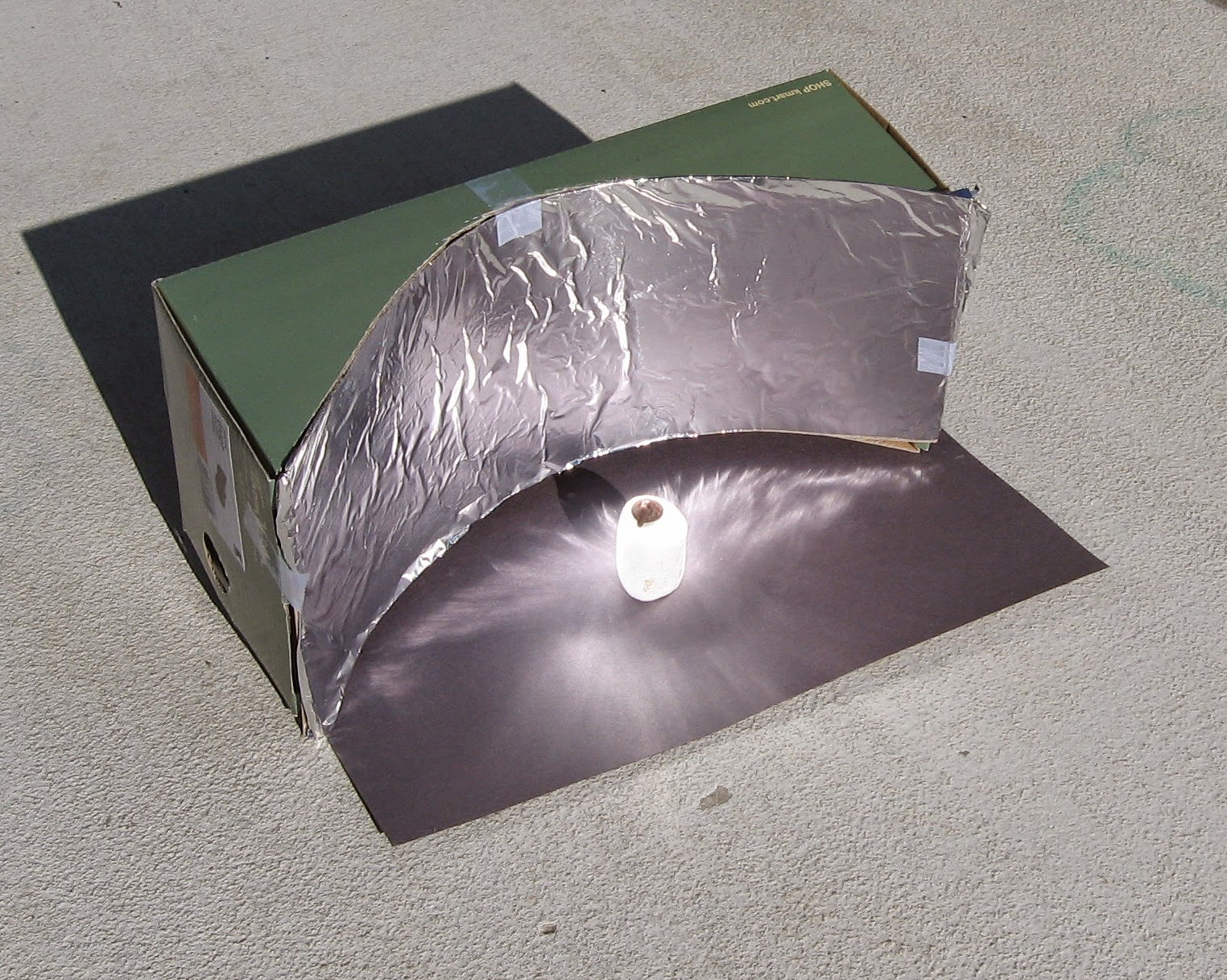 Almost Unschoolers Parabolic Solar Shoebox Cooker Math You Can See!